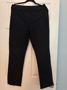 Sussan Black Straight-Leg Pull-On Trousers